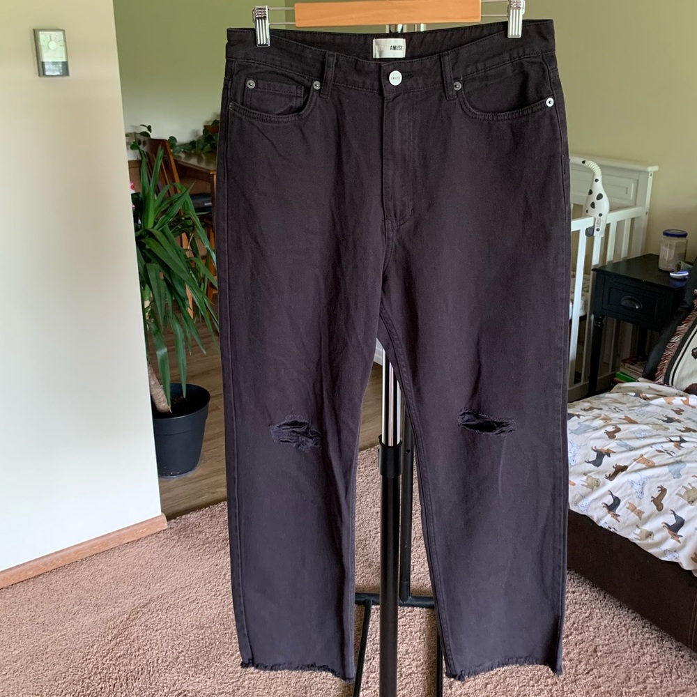 Amuse Society Cropped Straight Jeans 30 NWT